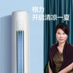 格力（GREE）3匹 E风 定速冷暖 智能 大风量 立式圆柱客厅空调柜机